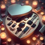 "Valentine's Day tech gifts for him, showcasing innovative gadgets and electronics like smartwatches, wireless headphones, and high-tech accessories, perfect for impressing your partner this romantic season."