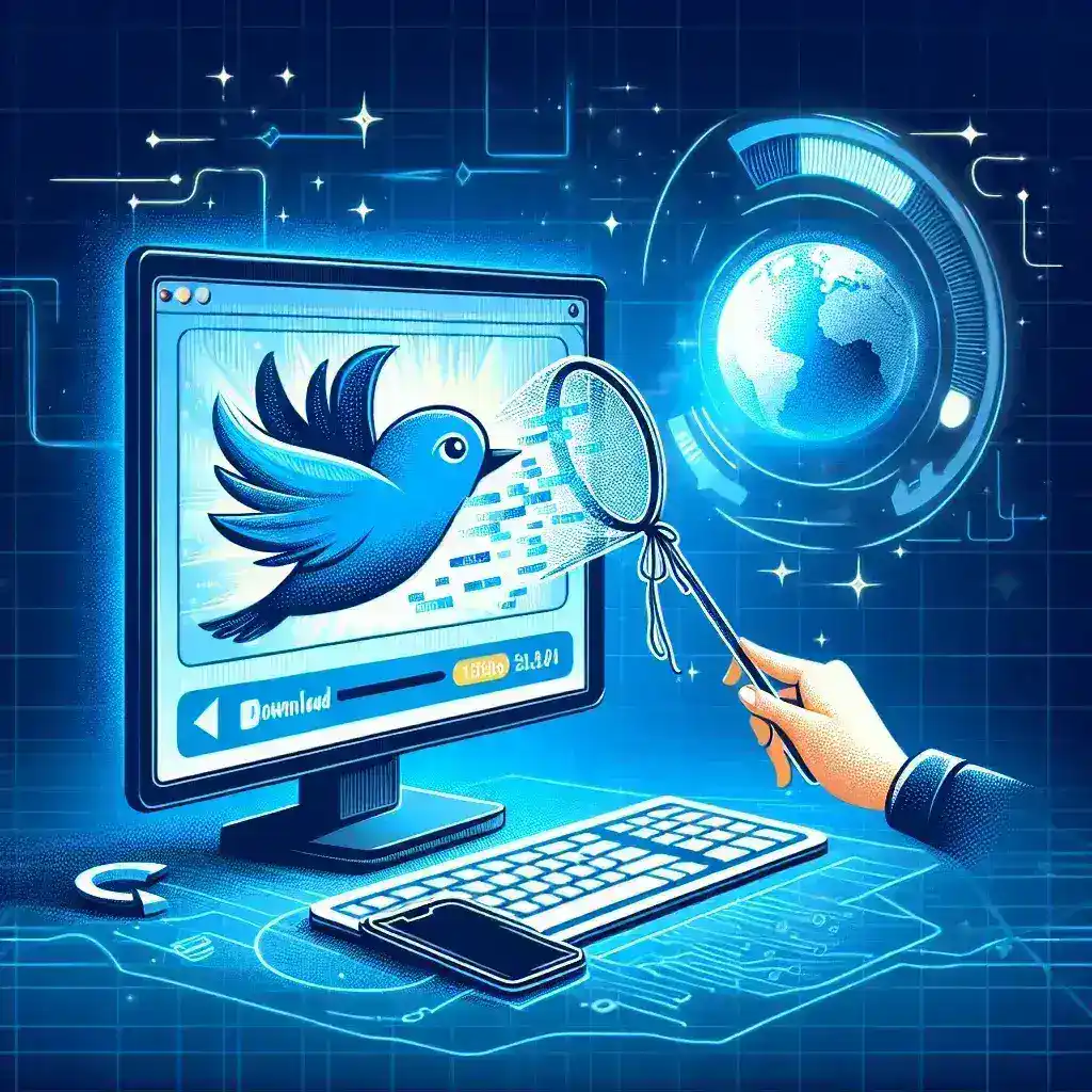 "Free Twitter Video Downloader interface showcasing HD video download options for seamless online video retrieval."