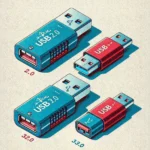 "Comparison of USB 2.0 and USB 3.0 adapters highlighting key differences in speed, design, and performance for optimal data transfer."