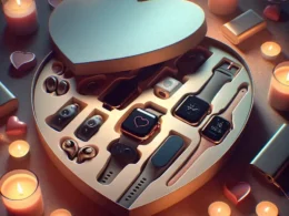 "Valentine's Day tech gifts for him, showcasing innovative gadgets and electronics like smartwatches, wireless headphones, and high-tech accessories, perfect for impressing your partner this romantic season."