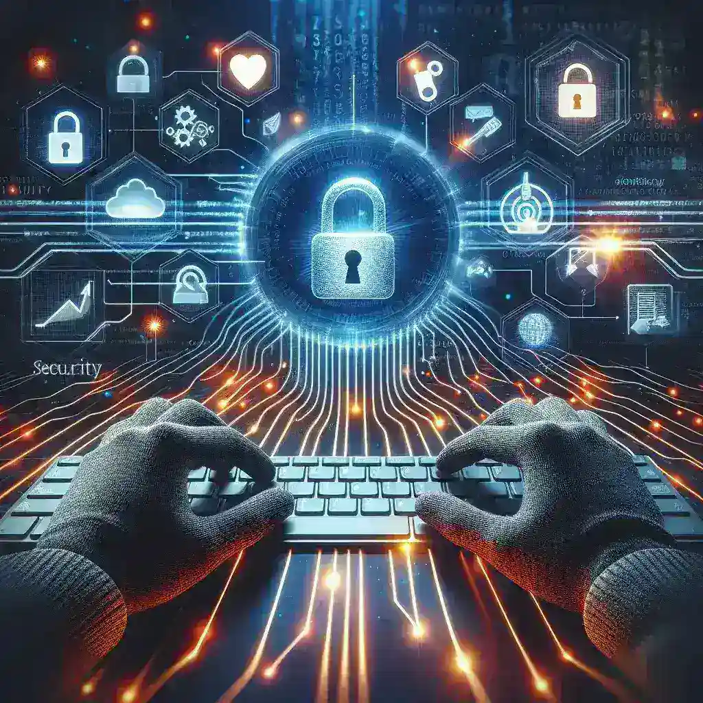 "Professional ethical hacker analyzing security vulnerabilities on a laptop, symbolizing the importance of cybersecurity measures for protecting e-commerce platforms."